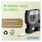 DYMO 0.75 in. x 23 ft. D1 High-Performance Polyester Removable Label Tape - Black on White